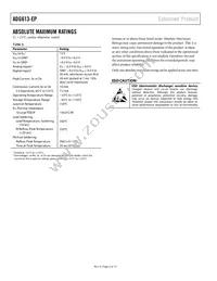 ADG613SRUZ-EP Datasheet Page 6