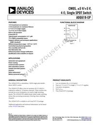 ADG619SRJZ-EP-RL7 Datasheet Cover