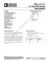 ADG620BRMZ-REEL7 Datasheet Cover