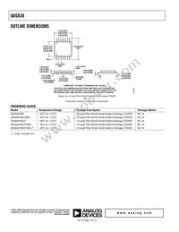 ADG636YRU-REEL Datasheet Page 16