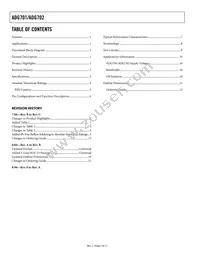 ADG701BRJ-500RL7 Datasheet Page 2