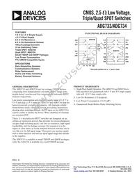 ADG734BRU-REEL Datasheet Cover