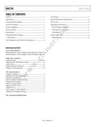 ADG749BKSZ-REEL Datasheet Page 2