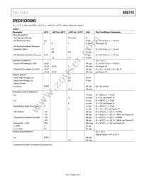 ADG749BKSZ-REEL Datasheet Page 3