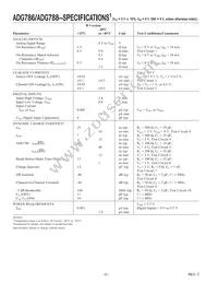 ADG786BCPZ-REEL7 Datasheet Page 2