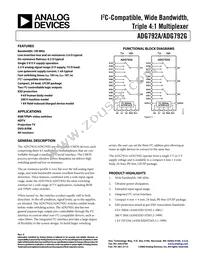 ADG792GBCPZ-REEL Datasheet Cover