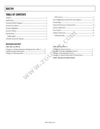 ADG794BRQZ-REEL Datasheet Page 2