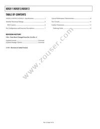 ADG811YCPZ-REEL Datasheet Page 2