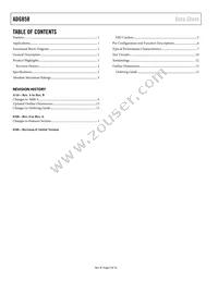 ADG858BCPZ-REEL Datasheet Page 2