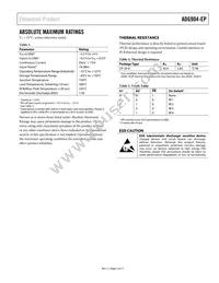 ADG904SCPZ-EP Datasheet Page 5