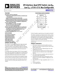 ADGS1212BCPZ-RL7 Datasheet Cover