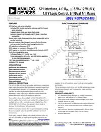 ADGS1409BCPZ-RL7 Datasheet Cover