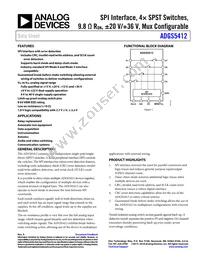 ADGS5412BCPZ Datasheet Cover