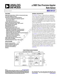 ADIS16137BMLZ Datasheet Cover