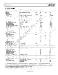 ADIS16137BMLZ Datasheet Page 3