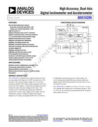 ADIS16209CCCZ Datasheet Cover