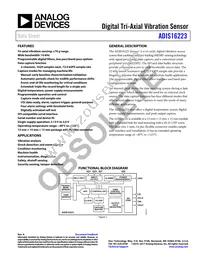 ADIS16223CMLZ Datasheet Cover