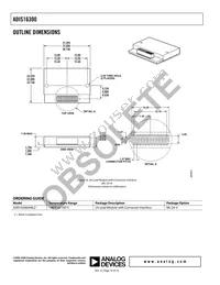 ADIS16300FLEXZ Datasheet Page 16