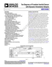 ADIS16480AMLZ Datasheet Cover