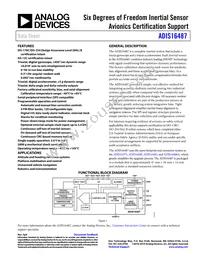 ADIS16487BMLZ-CP Datasheet Cover