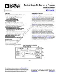 ADIS16490BMLZ Datasheet Cover