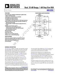 ADL5205ACPZ-R7 Cover