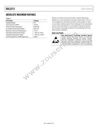 ADL5315ACPZ-R7 Datasheet Page 4