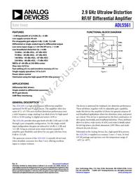 ADL5561ACPZ-R7 Datasheet Cover