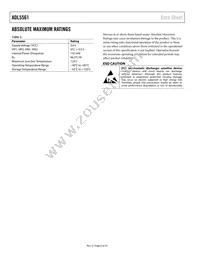 ADL5561ACPZ-R7 Datasheet Page 6