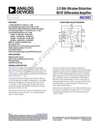 ADL5562ACPZ-R7 Datasheet Cover