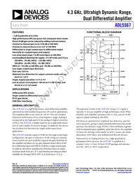 ADL5567ACPZN-R7 Datasheet Cover
