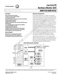 ADM1025ARQZ-R7 Datasheet Cover