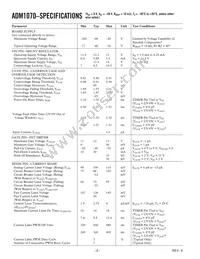 ADM1070ARTZ-REEL Datasheet Page 2