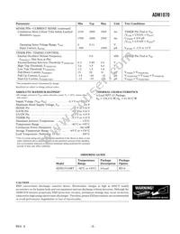 ADM1070ARTZ-REEL Datasheet Page 3