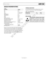 ADM1260ACPZ-RL7 Datasheet Page 9