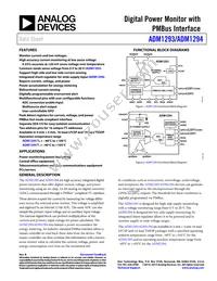 ADM1294-1AARUZ-RL7 Datasheet Cover
