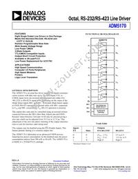 ADM5170JP-REEL Datasheet Cover