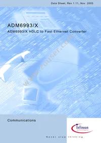 ADM6993X-AD-T-1 Datasheet Cover
