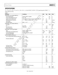ADN2813ACPZ-RL7 Datasheet Page 3