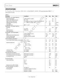 ADN2814ACPZ-500RL7 Datasheet Page 3