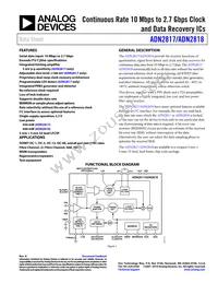 ADN2818ACPZ-RL7 Datasheet Cover