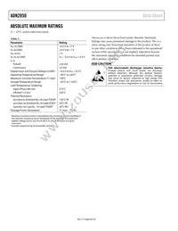 ADN2850BCPZ250-RL7 Datasheet Page 8