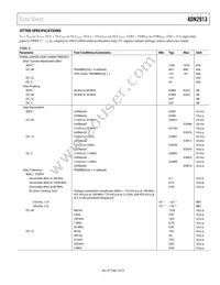 ADN2913ACPZ-RL7 Datasheet Page 5