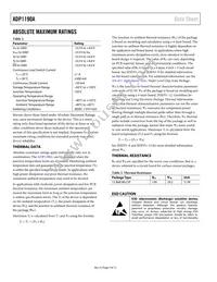 ADP1190AACBZ-R7 Datasheet Page 4