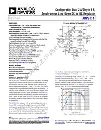 ADP2114ACPZ-R2 Datasheet Cover