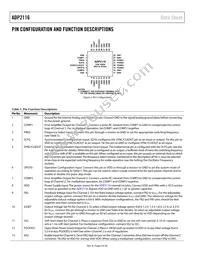 ADP2116ACPZ-R7 Datasheet Page 6