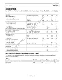 ADP2147ACBZ-150-R7 Datasheet Page 3