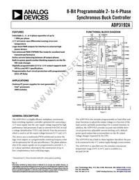 ADP3192AJCPZ-RL Datasheet Cover