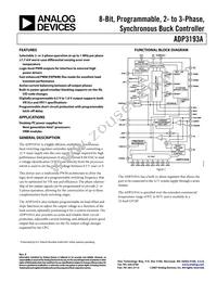 ADP3193AJCPZ-RL Datasheet Cover