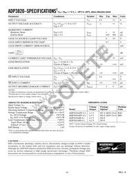 ADP3820ARTZ-4.2RL7 Datasheet Page 2